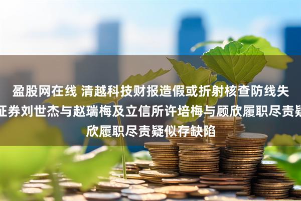 盈股网在线 清越科技财报造假或折射核查防线失守，广发证券刘世杰与赵瑞梅及立信所许培梅与顾欣履职尽责疑似存缺陷